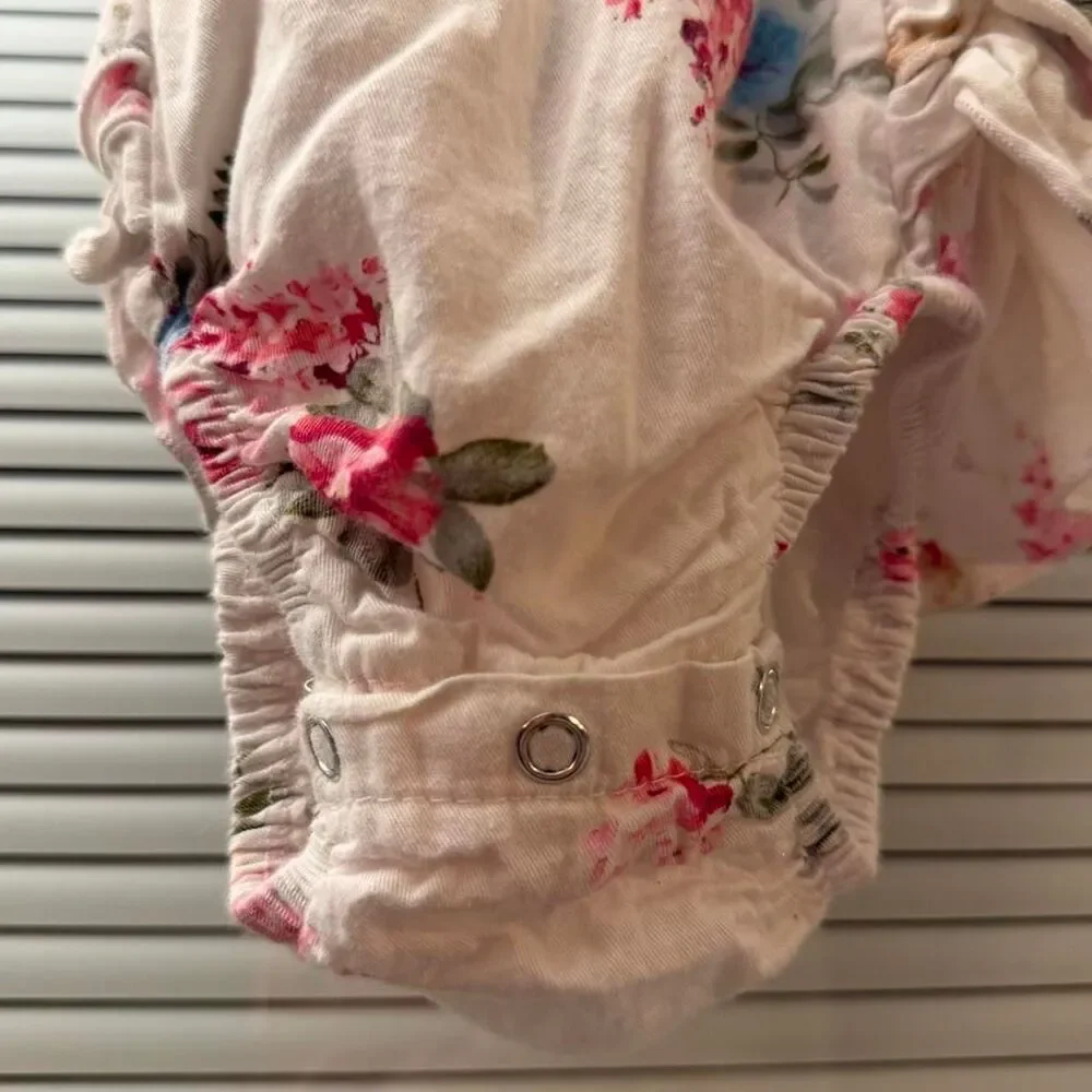 Floral baby romper